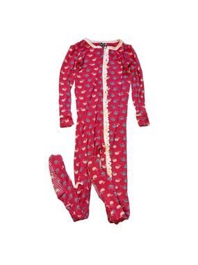 Kickee Pants Bamboo Muffin Ruffle Footed Sleeper 4T